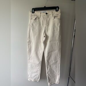 Just Black Cream High-Rise Jeans